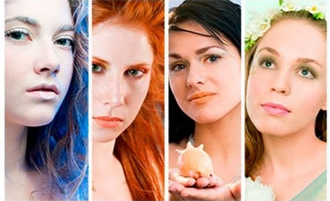Фото: цветотипы внешности людей - зима, лето, осень, весна