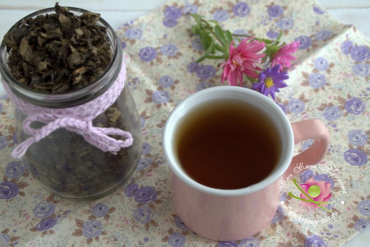 ферментированный чай из листьев клубники