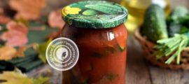 Огурцы в томатной заливке рецепт на зиму в домашних условиях