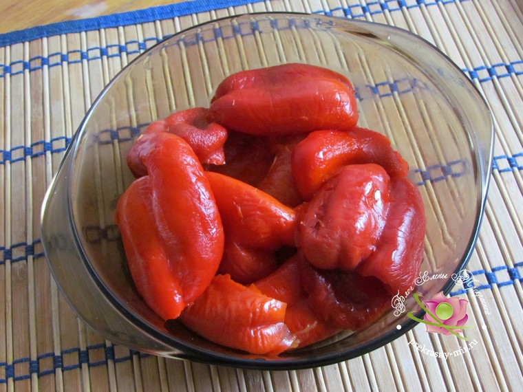 запеченный болгарский перец с чесноком рецепт