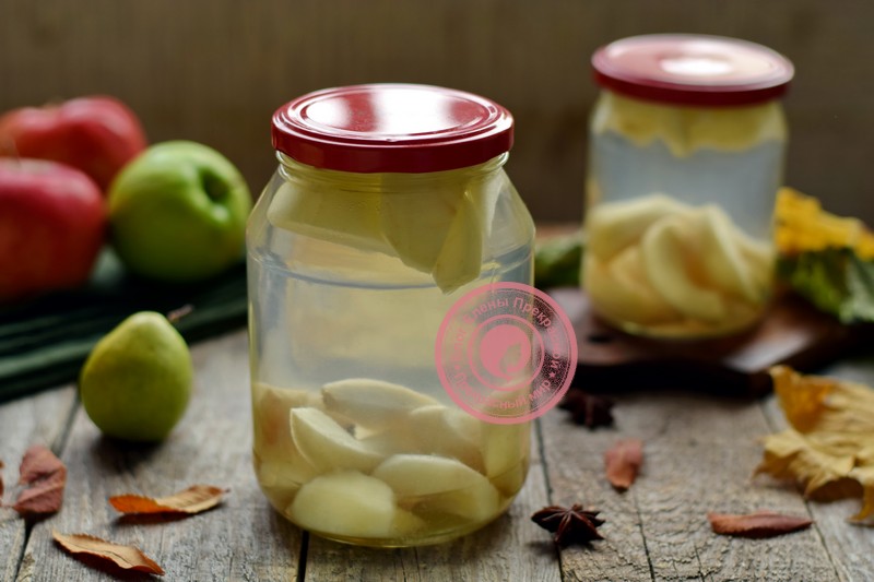 Компот из яблок и груш рецепт в домашних условиях