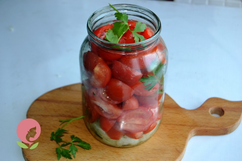 салат из помидоров на зиму рецепт с фото