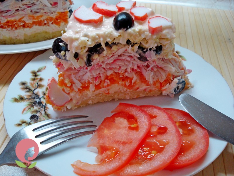 салат торт рецепт с фото в домашних условиях