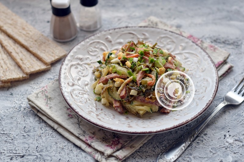 салат из морской капусты рецепт на праздничный стол