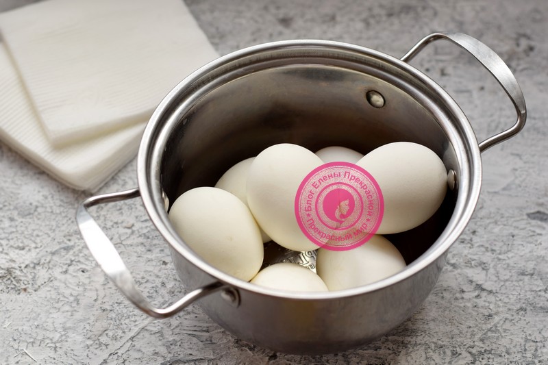 как покрасить яйца салфетками рецепт
