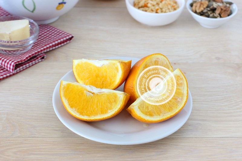 творожный пирог с апельсинами