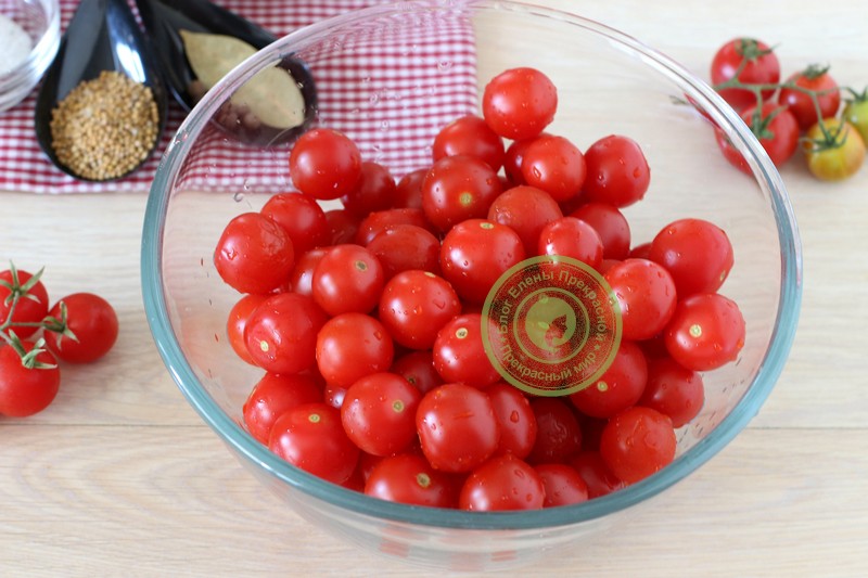 маринованные помидоры черри на зиму рецепт
