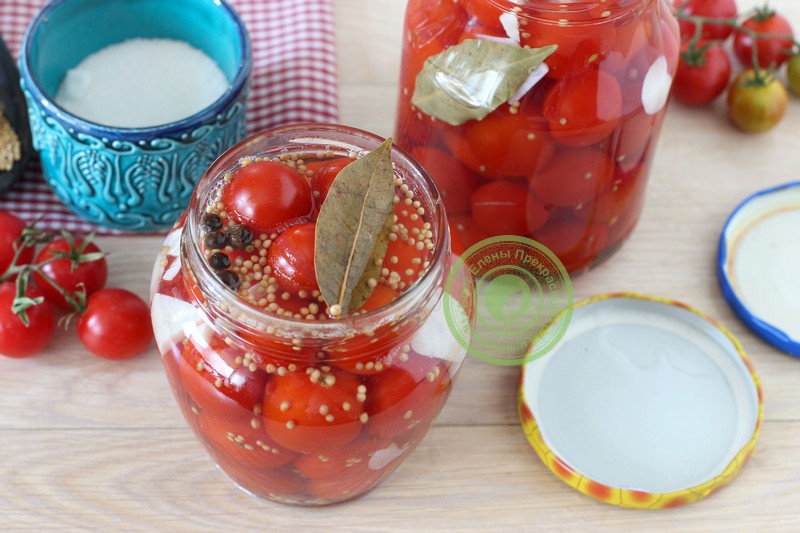 маринованные помидоры черри на зиму рецепт в домашних условиях