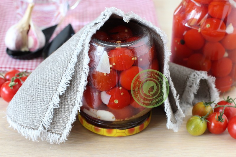 маринованные помидоры черри на зиму рецепт в домашних условиях
