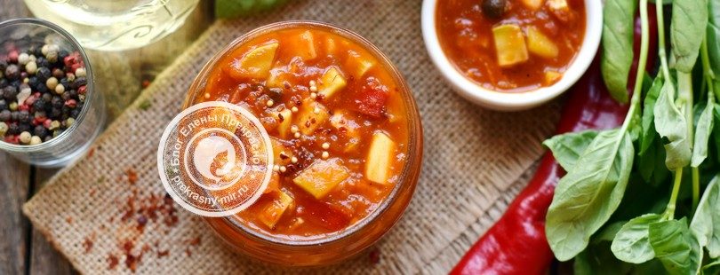 острые кабачки в томатном соусе на зиму рецепт в домашних условиях