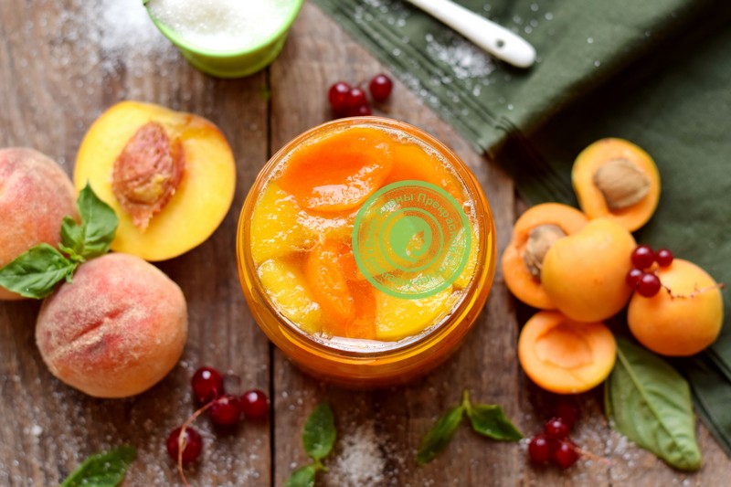 Варенье с абрикосами и персиками на зиму с целыми дольками рецепт в домашних условиях