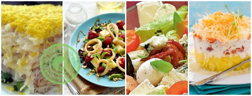 Салат с сыром: фото и видео рецепты на праздничный стол