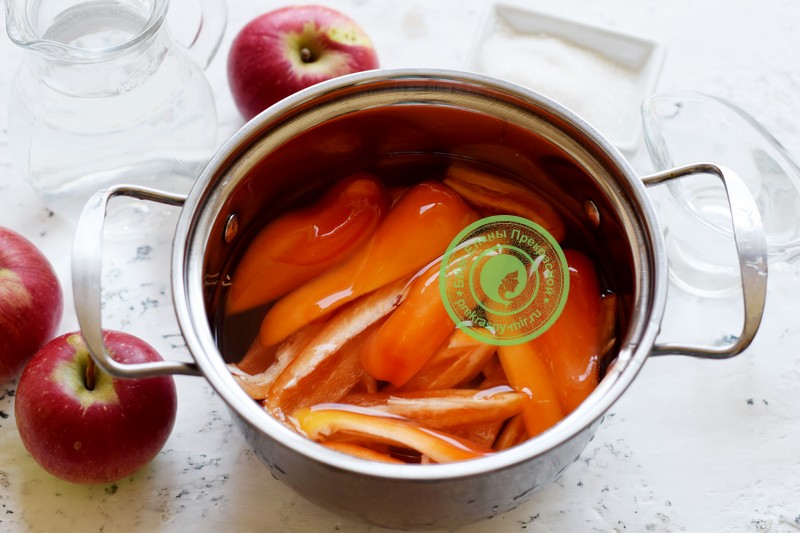 Перец маринованный с яблоками на зиму рецепт приготовления