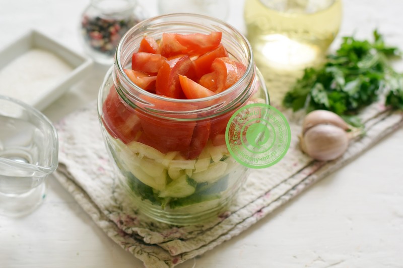 Маринованный овощной салат ассорти рецепт