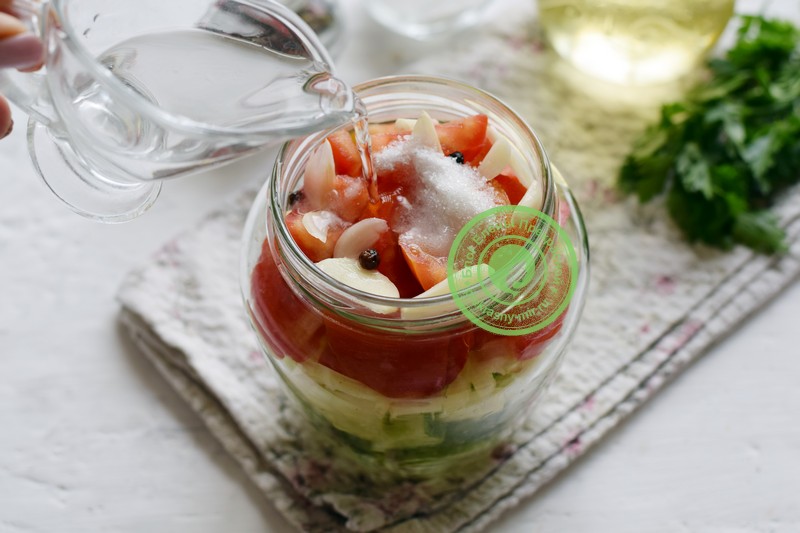 Маринованный овощной салат ассорти рецепт